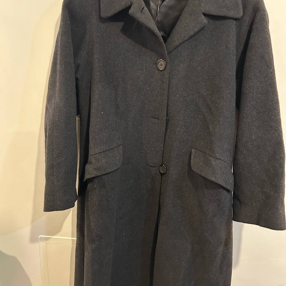 Talbots Charcoal Gray Trench Coat